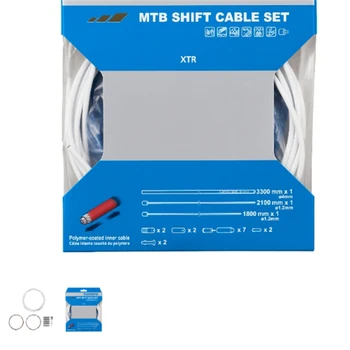 

XTR MTB Mountain Bike Polymer-coated Shift Cable Set Stainless Steel OT-SP41 3300mm Bicycle Parts