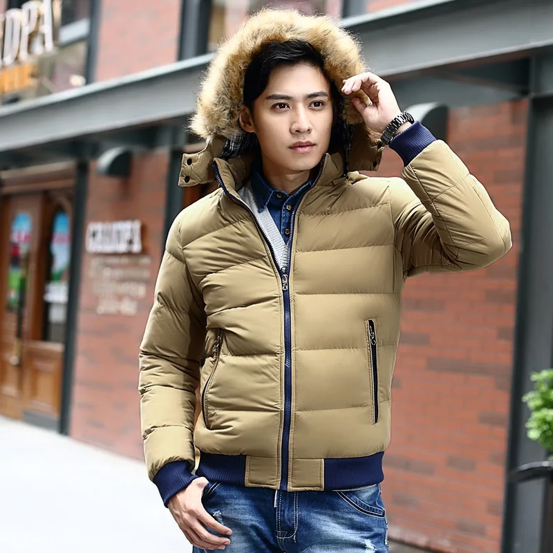 Winter New Style MEN'S Cotton Clothes Korean-style Winter Slim Fit Solid Color Cotton-padded Clothes Fashion Man Teenager S
