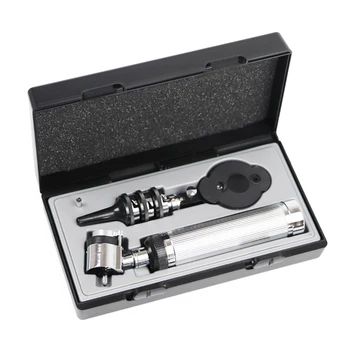 

Professional Medical Diagnositc Ear Care Endoscope Kit Direct Otoscope Ophthalmoscope ENT Set for Ear and Eye Health Monitor