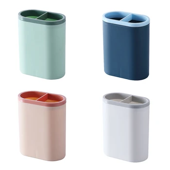 

Multifunctional Pen Holder Two-Color Desktop Storage Box Student Water Pen Makeup Brush Eyebrow Pencil Organize box