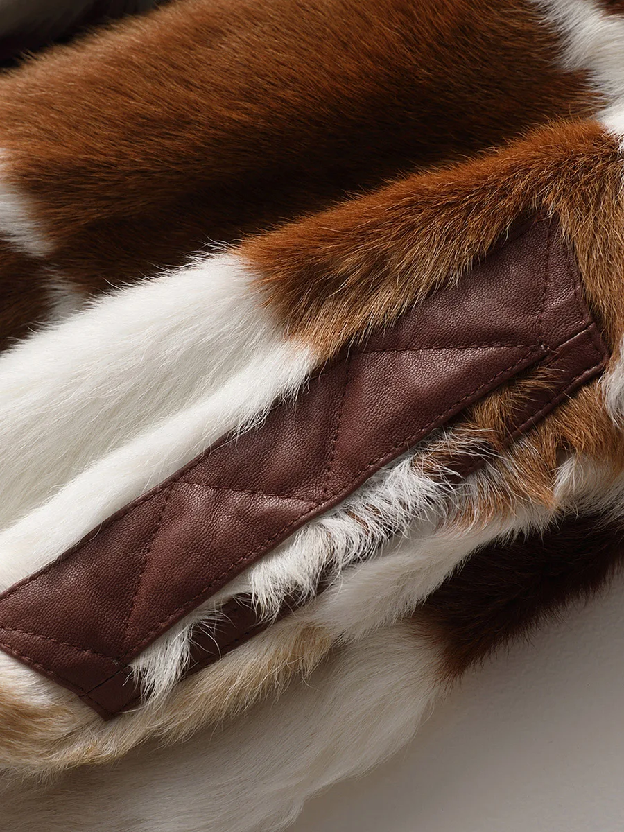 Природный натуральный мех пальто Женская куртка енот собака меховой воротник зимнее пальто женская одежда корейский теплый двусторонний меховой пуховик