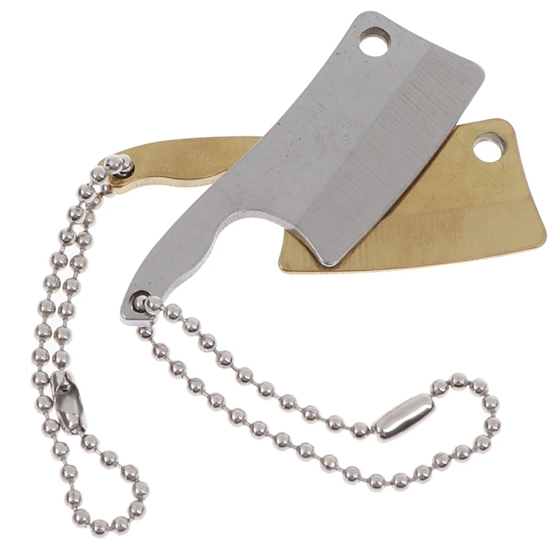 Kitchen Knife Meat Cleaver  Pendant Key Ring Chain Men Car Gift Keychain
