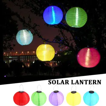 

Round Christmas Household Chinese Lantern Solar Lamp DIY Durable Light Classic Energy Saving Outdoor
