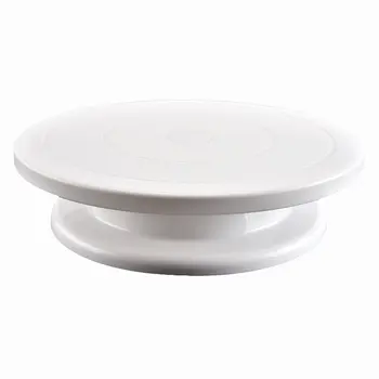

DIY Cake Turntable Round Plastic Rotation Cake Stand Baking Silicone Mold Cake Plate Antiskid Bottom Cake Decorating Tools