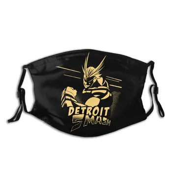 

My Hero Academia Adult Non-Disposable Face Mask Anti Bacterial Dustproof Mask Respirator Mouth Muffle with Filters