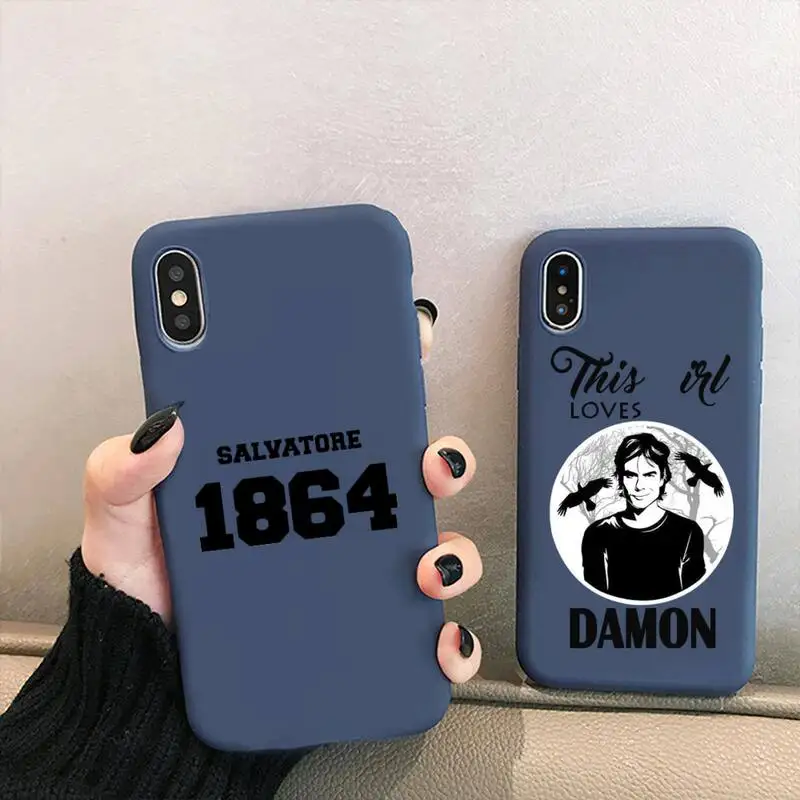 Чехол для iPhone 12 mini 11 Pro XS MAX X XR 7 8 6 Plus ярких цветов Дневники вампира Стефан Деймон