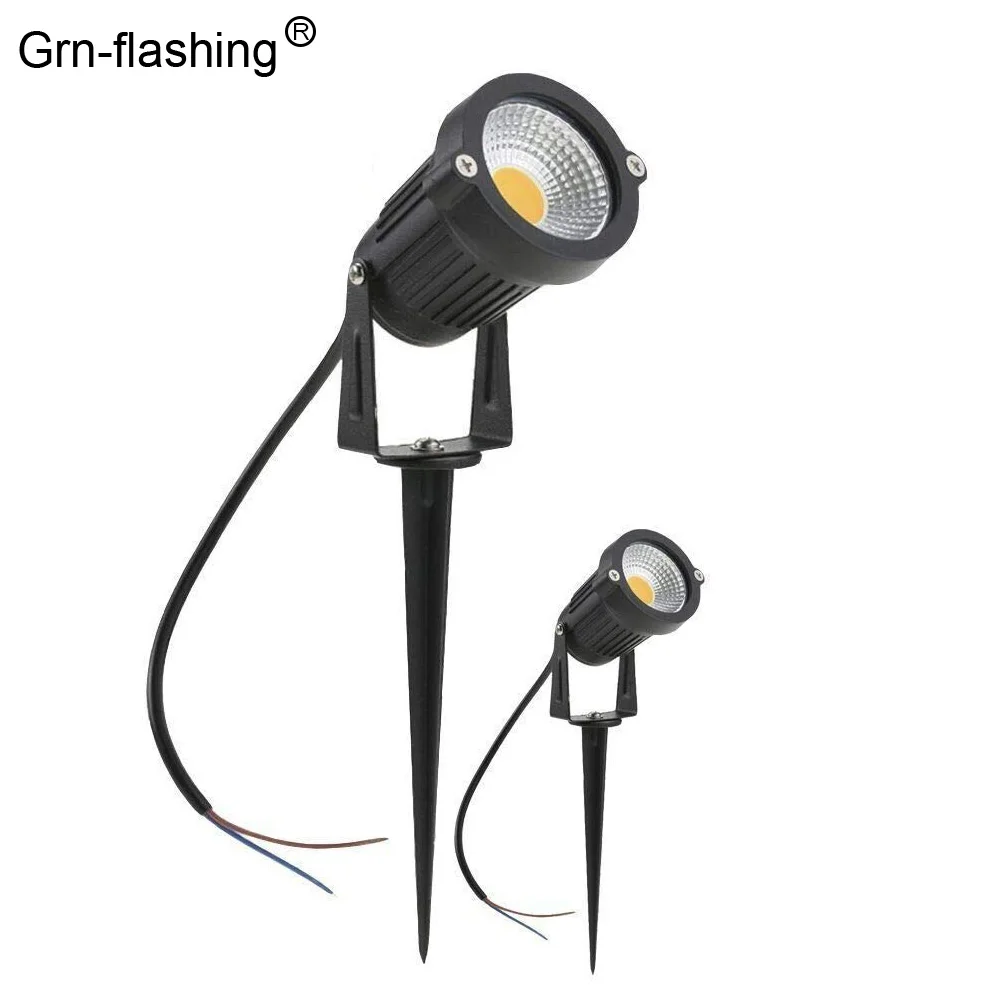 

Ultra bright led garden lights 4 pack 5W IP65 waterproof path lights for lawn tree landscape lighting 12V Low Volt spot lamp