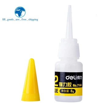 

1Pcs Instant Quick-drying Cyanoacrylate Adhesive Strong Bond Fast Leather Rubber Metal 8g Office Supplies 502 Super Glue
