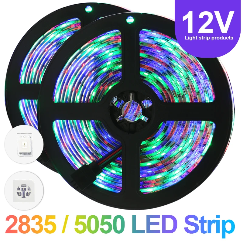 Светодиодная лента GRB 2835 5050 SMD светодиодная полоса RGB 30 светодиодный одов/м