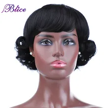 Blice синтетический парик с короткими вьющимися волосами 6624 высокотемпературный термостойкий парик для афроамериканских и российских женщин