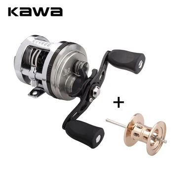 MEGA SALE ❤️ KAWA New Fishing Reel Cast Drum Wheel Bait Casting Reel Max Drag 5.7kg 9+1 Bearing Aluminum Alloy Sea Fishing Reel Free Shipping - discount item 5% OFF Sports & Entertainment