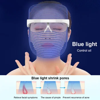 

LED Photon Rejuvenation Instrument Red Orange and blue Facial Care Light Machine Multi-functional Phototherapy and Skin Tools