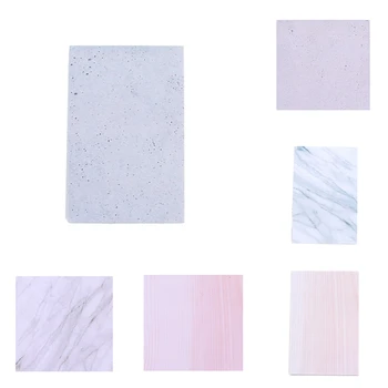 

1Pc Creative Marble Color Self Adhesive Memo Pad Stone Style Sticky Notes Bookmark School Office Stationery Supply