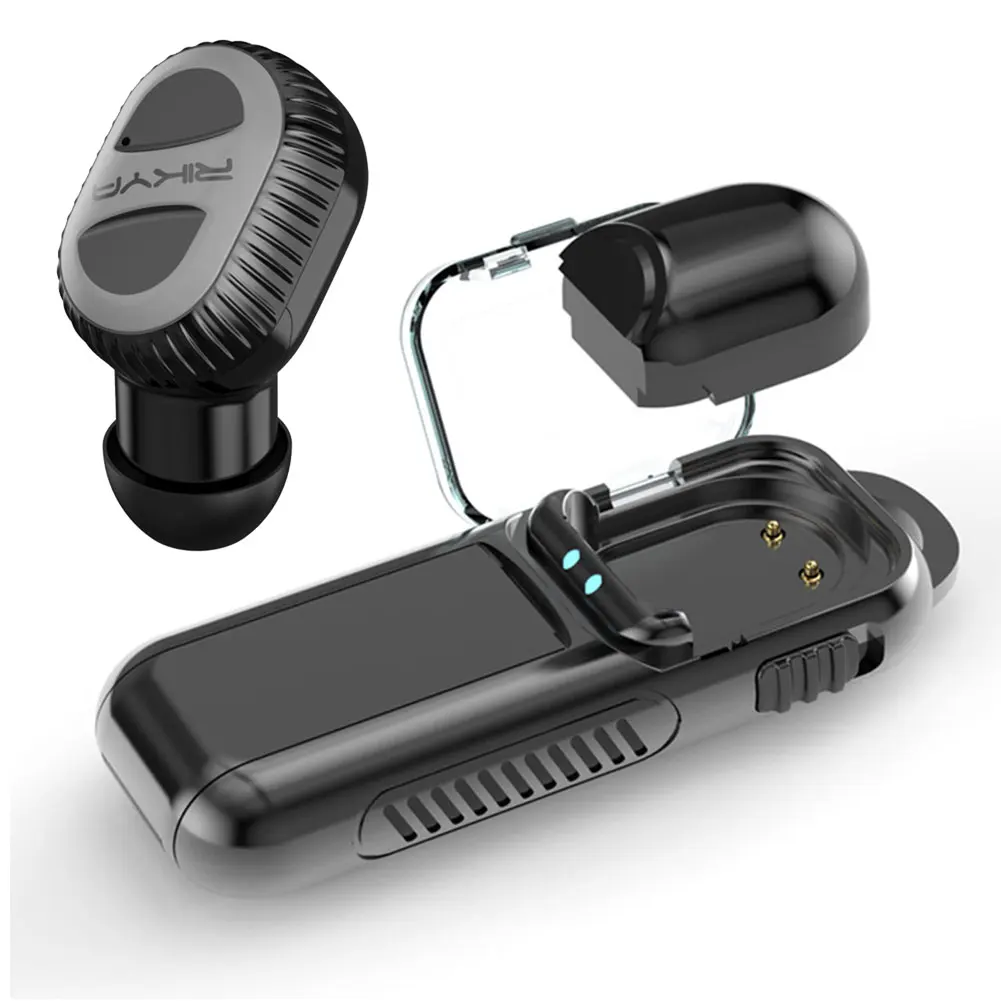 Мини Q беспроводные Bluetooth наушники в ухо Спорт с микрофоном гарнитура вкладыши для iPhone 7 8 X для samsung huawei Android - Цвет: black gray
