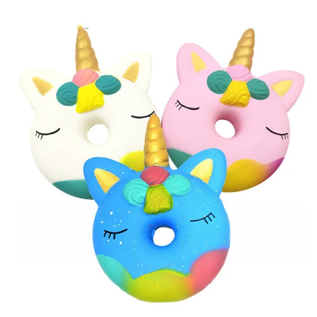 Kawaii Cake Squishy Jumbo Moon Unicorn Slow Rising Stress Relief Toy Squeeze Anti-Stress Toy for Kids Children for Adult Gift 2