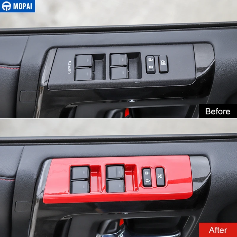 Внутренние молдинги MOPAI для 4runner 2010 + декоративные наклейки на окна автомобиля