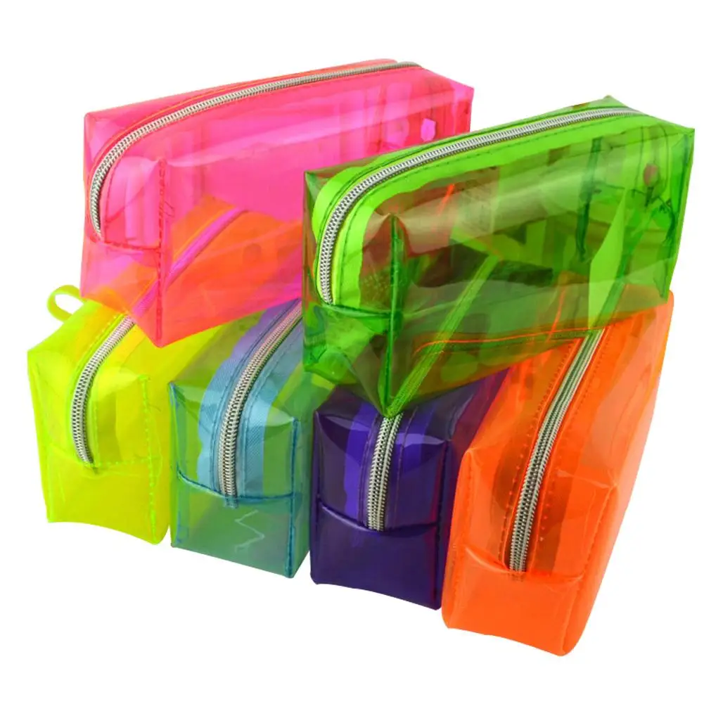 Инновационный Большой Вместительный прозрачный чехол-карандаш ярких цветов для