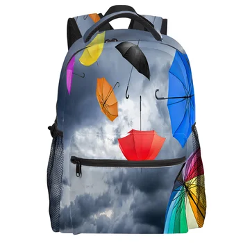 

Color Umbrella Backpack College Students Wear Resistance Laptop Backpack Book Bag Casual Sports Bags School Bag