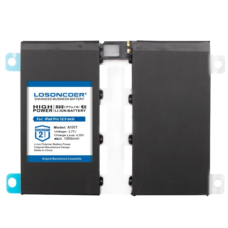 LOSONCOER 10808 мАч A1584 A1652 A1577 Аккумулятор для планшета для iPad Pro 12,9 дюйма сменная батарея хорошего качества батарея+ Бесплатные инструменты