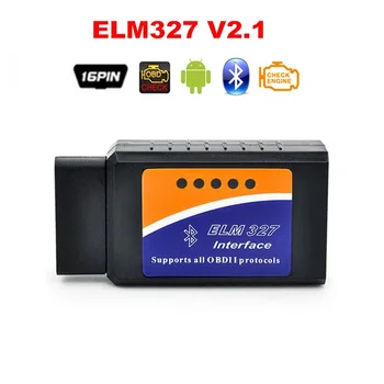

ELM327 OBD2 V1.5 Bluetooth 16 Pin Code Readers Diagnostic Tool Car Elm 327 obd2 Auto eml327 Automotive Android