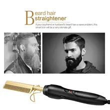 Горячая Расческа для влажных и сухих волос, щипцы для завивки волос, выпрямитель, расческа, электрическая, Экологически чистая, титановый сплав, щипцы для завивки волос