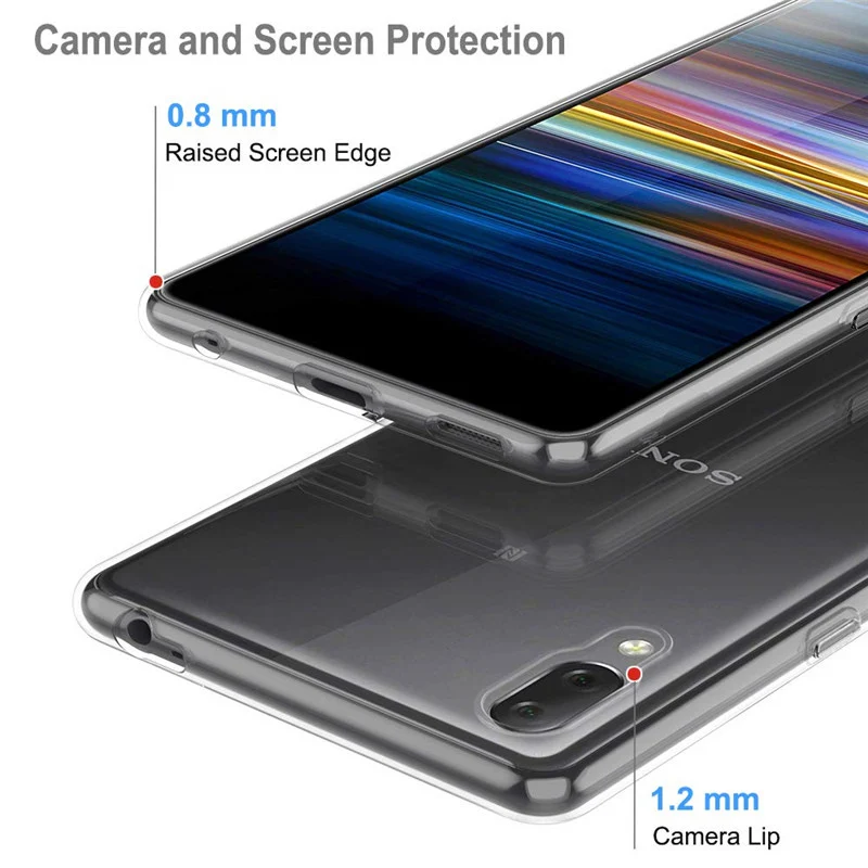 Мягкие чехлы для телефонов из ТПУ для sony Xperia L3, прозрачный силиконовый чехол, ультратонкий прозрачный противоударный чехол для телефона L4312 ... Мягкие чехлы для телефонов из ТПУ для sony Xperia L3, прозрачный силиконовый чехол, ультратонкий прозрачный противоударный чехол для телефона L4312 ...