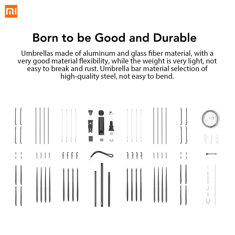 Online Original nuevo Xiaomi Mijia Paraguas automático soleado de aluminio a prueba de viento impermeable UV hombre mujer verano invierno
