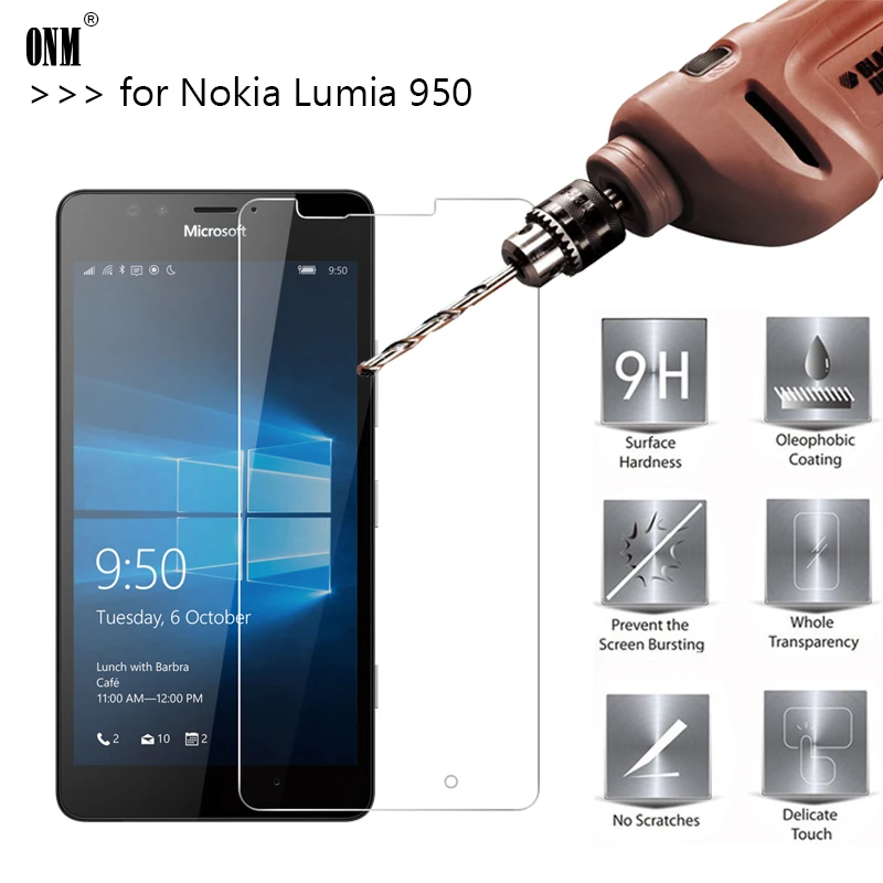 2.5D 0 26 мм 9H Премиум Закаленное стекло для microsoft Lumia 950 Защитная пленка Nokia *|tempered
