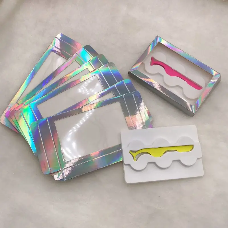 20 штук в партии 25 мм 5D норковые ресницы голографические 3 пары Ресницы Коробка