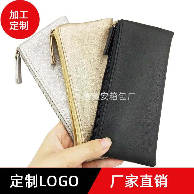 

Creative Pencil Case Gift PU Leather Stationery Storage Bag Leather Change Mobile Phone Bag Bag