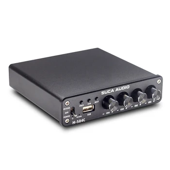 

4*50W Bluetooth 5.0 TPA3116D2 Audio Digital Amplifier Power Class D 4.0 Ch Stereo Subwoofer NE5532 Home Theater Amplifiers