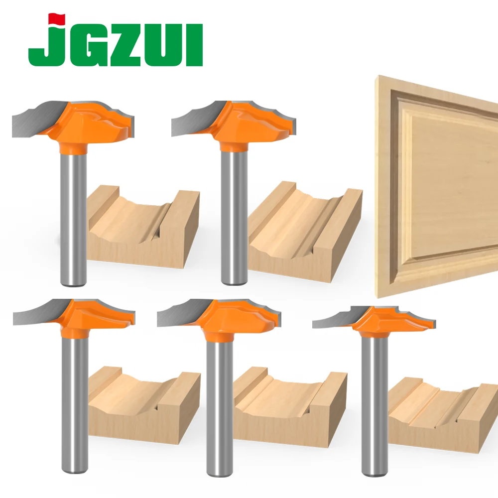 목공 문틀 레이스 나이프, 도어 조각, 프로파일 레이스 캐비닛 조각 나이프, 수입 밀링 커터, 1/4 인치, 6mm 생크, 1 개