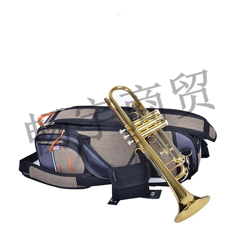 Bb труба музыкальный инструмент мягкий чехол сумка утолщенный портативный рюкзак Водонепроницаемый Анти-осень анти-шок