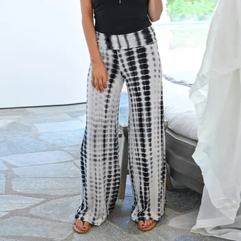 

2020 Spring Summer Casual Long Pants Women Elastic High Waist Long Trousers Wide Leg Pants Femme Bodycon Pant Streetwear Fall