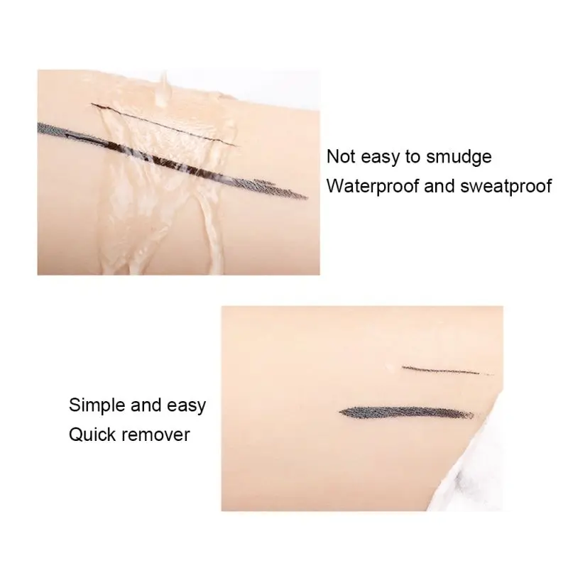 Deep Black Eyeliner Waterproof Non-dizzy Dyeing Long Lasting Quick Dry Smooth lines Lasting non-decolorizationLiquid Eyeliner