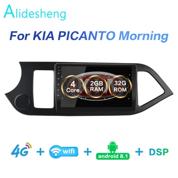 

2GRAM+32GROM DSP 2 din Android 8.1 4G NET Car Radio Multimedia Video Player for 2011 2012 2013 2014 KIA PICANTO Morning WiFi BT