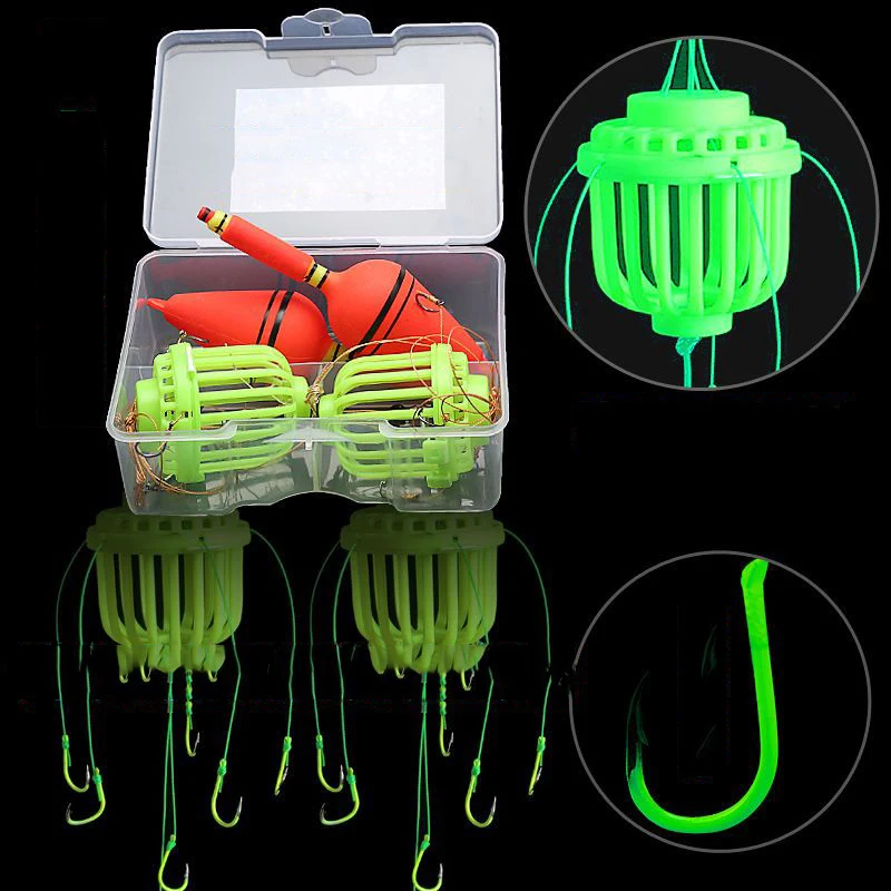 

Explosion Hook Fishing Hooks Set Fishing Lure Bait Trap Cage Basket Feeder Holder Fishhook Finshing Tackle Carp Accessories Hook