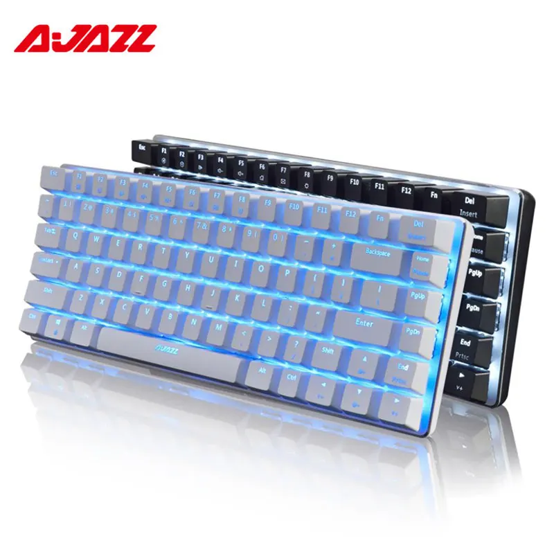 Механическая игровая клавиатура Ajazz AK33 черный/синий переключатель английская