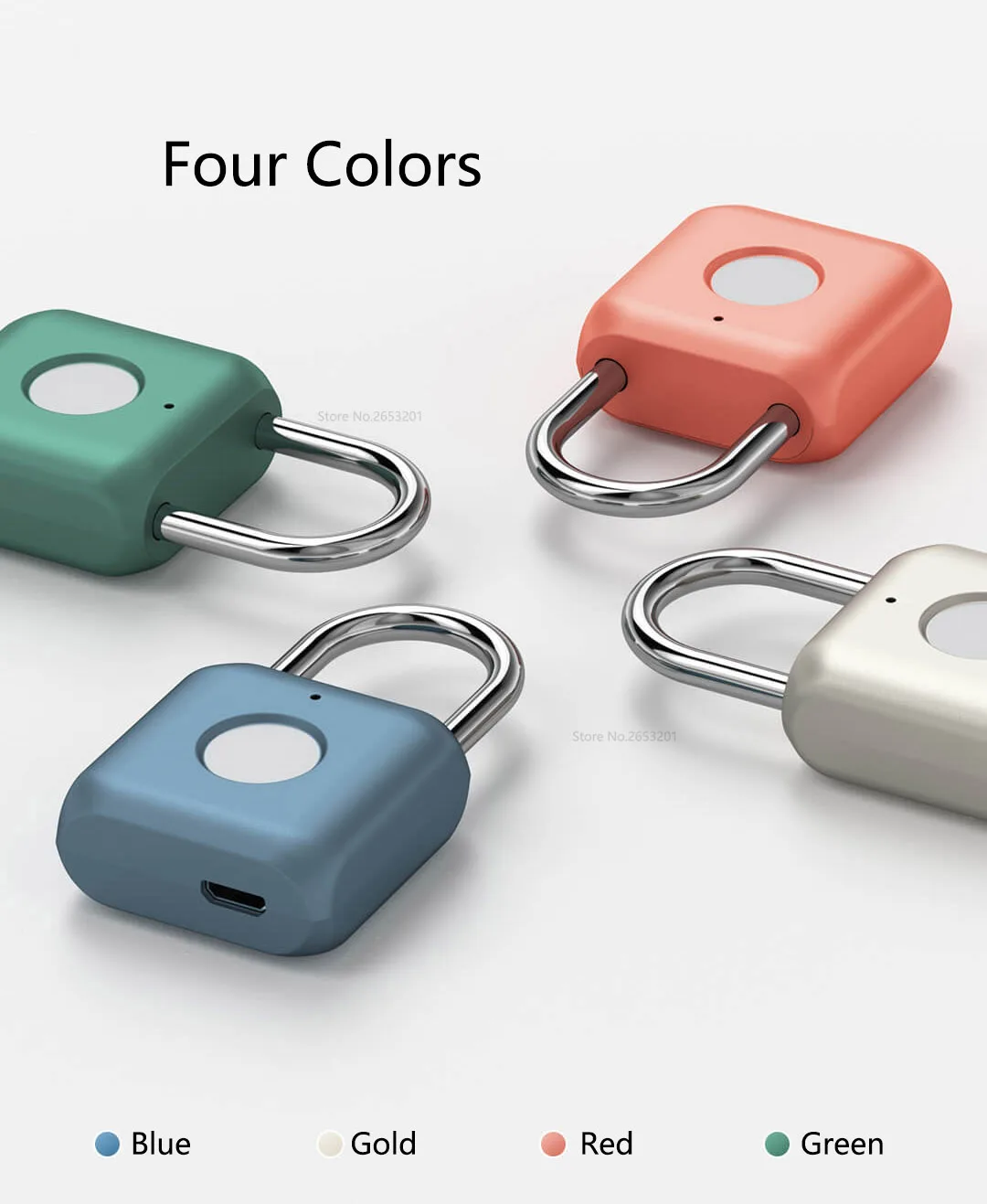 Xiaomi Mijia интеллектуальный электронный замок с отпечатком пальца Usb зарядка умный дом путешествия Офис замок безопасности