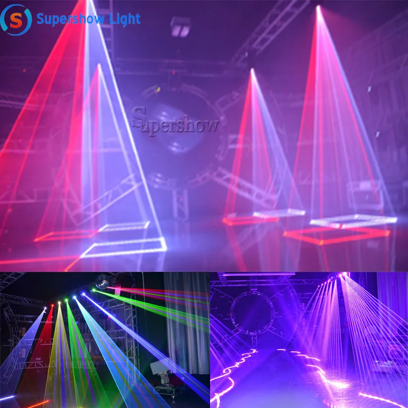 Перемещение лазерный Дисплей Системы RGB перемещение головы светильник для