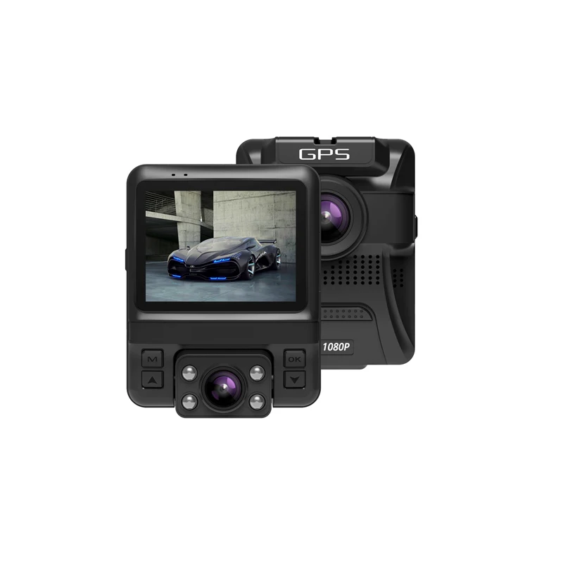 

JOHOX-65 Car recorder Mini Dual Lens Dash Cam Front Full HD 1080P / Rear 720P Car Camera Night Vision GPS For Uber Lyft Taxi