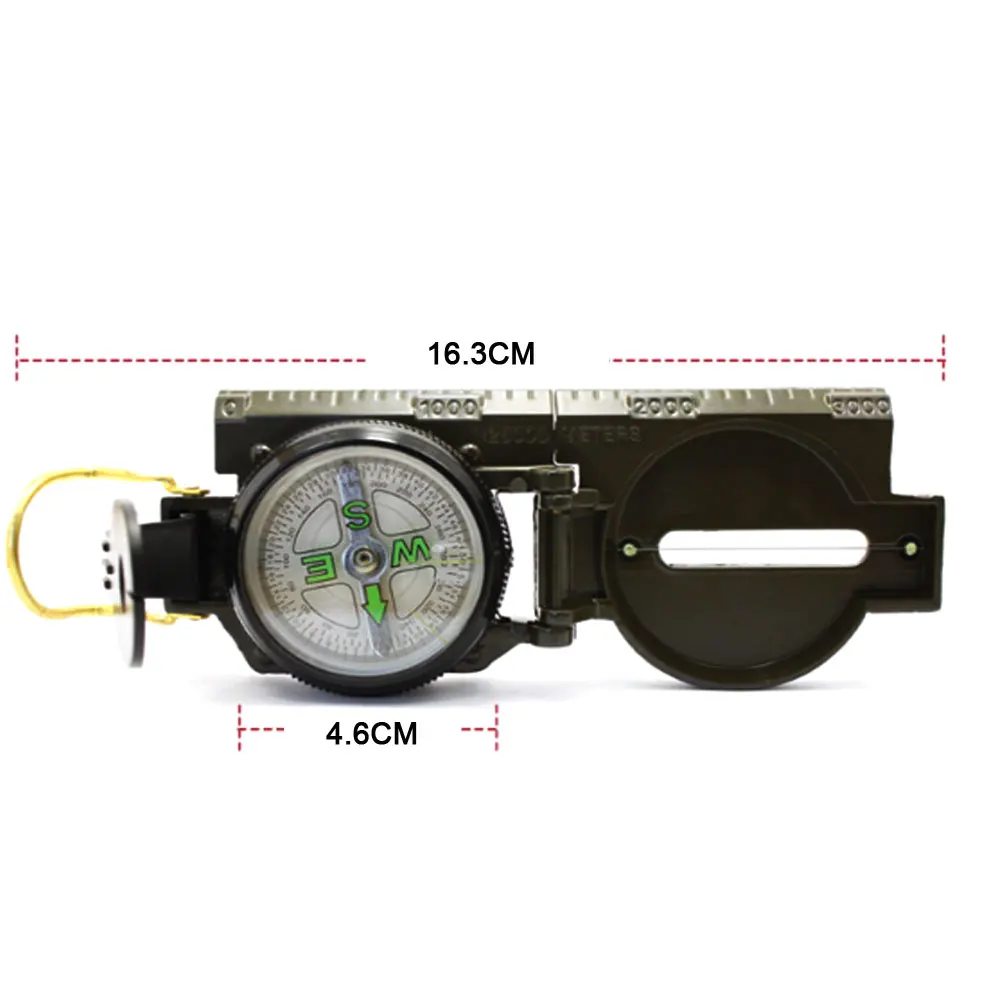 Военный компас Клинометр Туристический навигатор для лесной охоты Открытый тактический Набор инструментов для выживания туристическое снаряжение для кемпинга