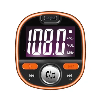 

Car Bluetooth bc53 Qc 3. 0 Fast-Charging Car Mounted Bluetooth MP3 Player Car FM Transmitter Colorful Ambience Light Display