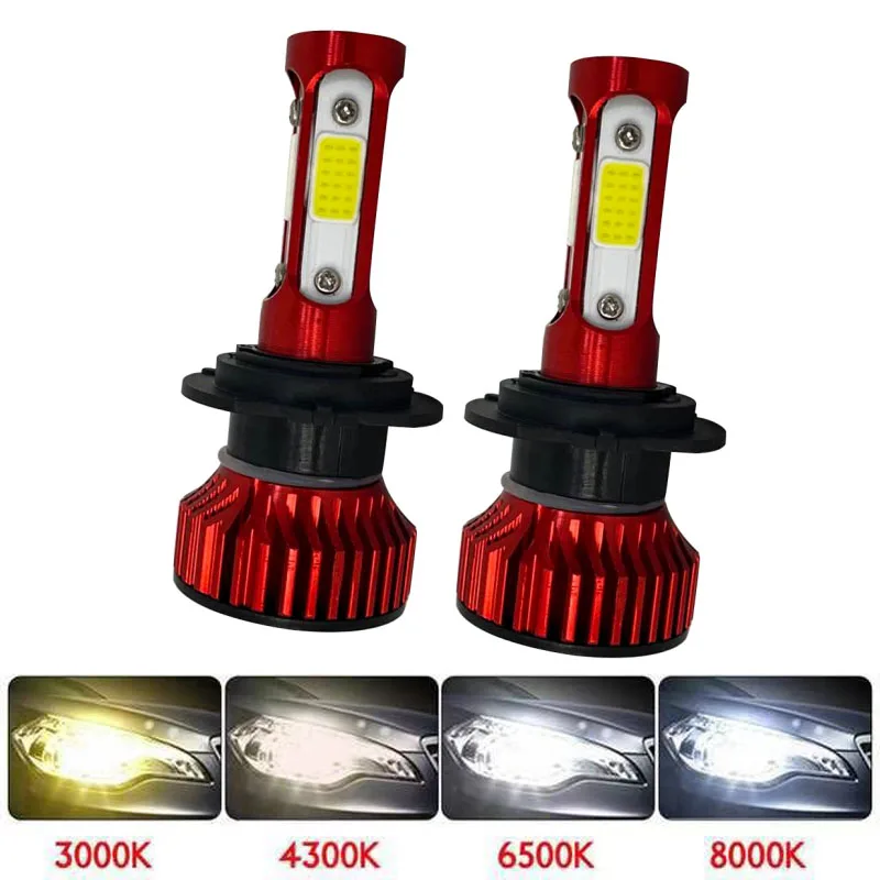 Мини-светодиод машины головной светильник H7 LED H4 H1 H11 H3 H13 H27 880 9006 80 Вт 16000LM 6500K 12V 24V