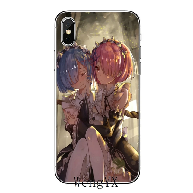 アニメ再ゼロramレムiphone 11プロxr X Xs最大8 7 6sプラスse 5s 5c Ipod Touchの5 6透明カバーケース Phone Case Covers Aliexpress