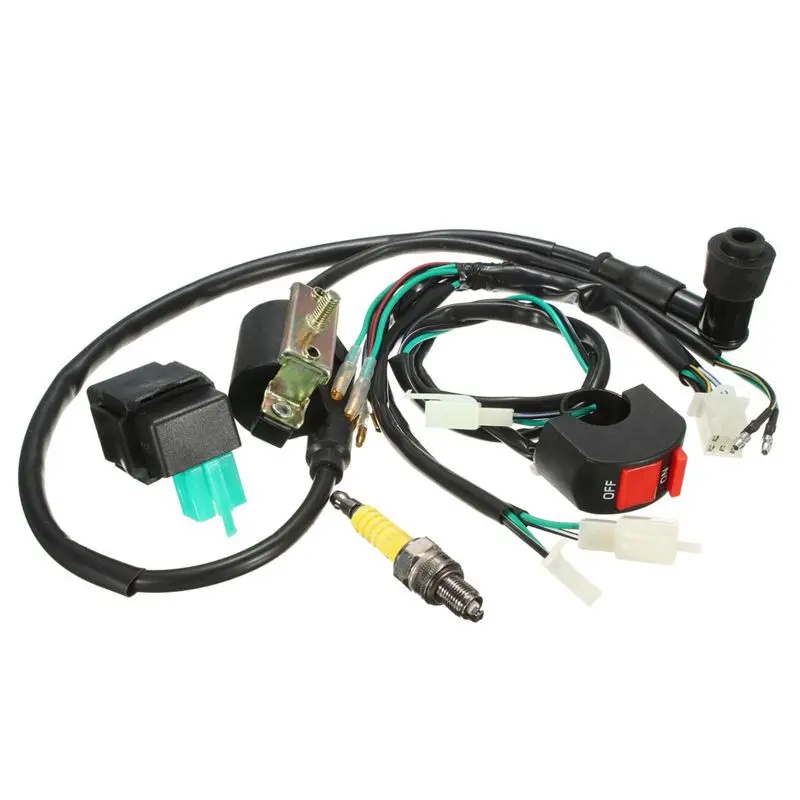 Проводка ткацкий станок Kill Switch Coil CDI Plug для 110cc 125cc 140cc велосипед ямы