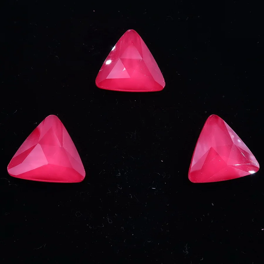 Необычные стеклянные Хрустальные 18 мм желе конфеты AB& радужные цвета треугольной формы клей на Стразы бусины аппликация Рукоделие отделка - Цвет: A17 Red