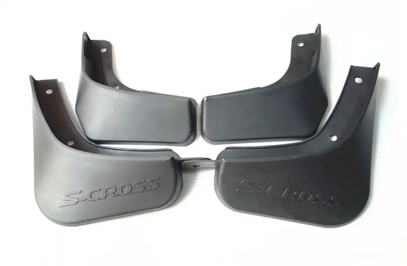4x 전면 후면 자동차 머드 플랩 머드 가드 스플래시 가드 머드 플랩 스즈키 SX4 S-Cross 2014 2015 2016 2017 2018 2019 자동차 액세서리