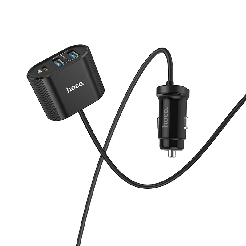 Hoco usb быстрое автомобильное зарядное устройство smart IC 3usb type-C PD QC 3,0 5V 5.4A автомобильное USB зарядное устройство адаптер Автомобильное зарядное устройство для Xiao mi samsung iphone