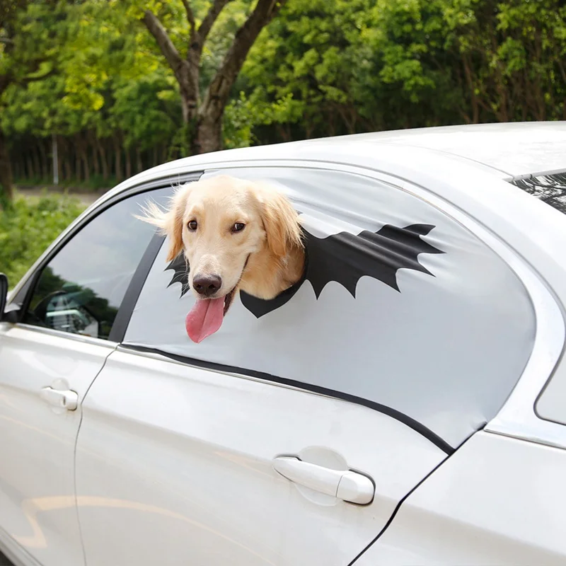 Хэллоуин собаки окна автомобиля ворота оттенок автомобиля козырек занавес собака заборы вентиляционного окна для питомца туристическая принадлежность
